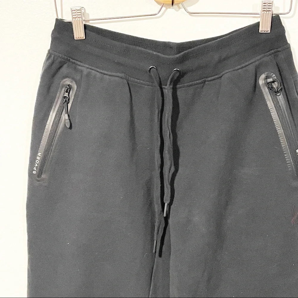 Spyder Mens Medium Black Pull On Athletic Sweatpant‎ Joggers